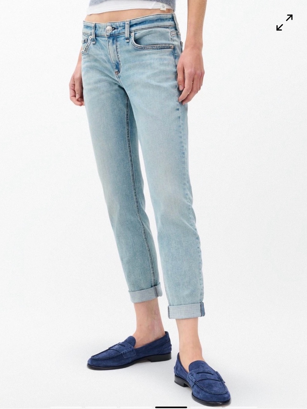 rag & bone Dre Slim Boyfriend Low-Rise Jeans (29)
